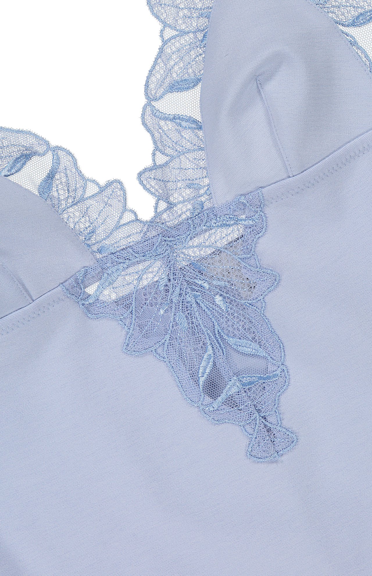 Lily Lace Embroidery V-Neck Bodysuit (6859267670131)