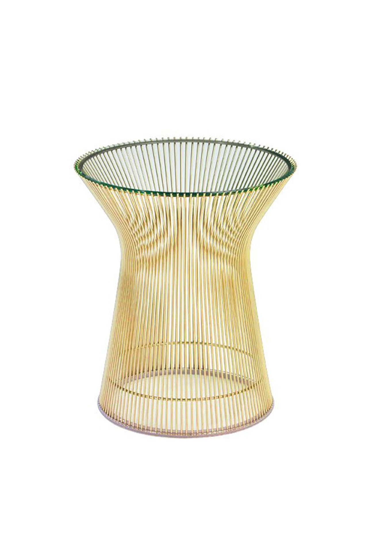 Knoll Platner Side Table in Gold Image (6605632733299)