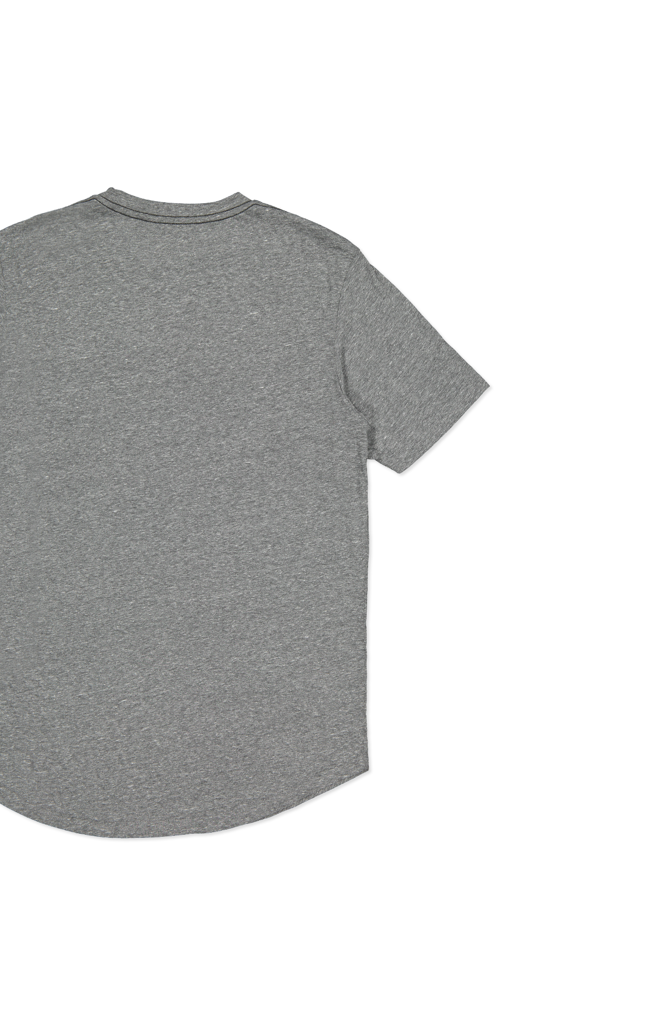 Short Sleeve Supima Scallop Crew Tee Heather Grey (1644973523059)