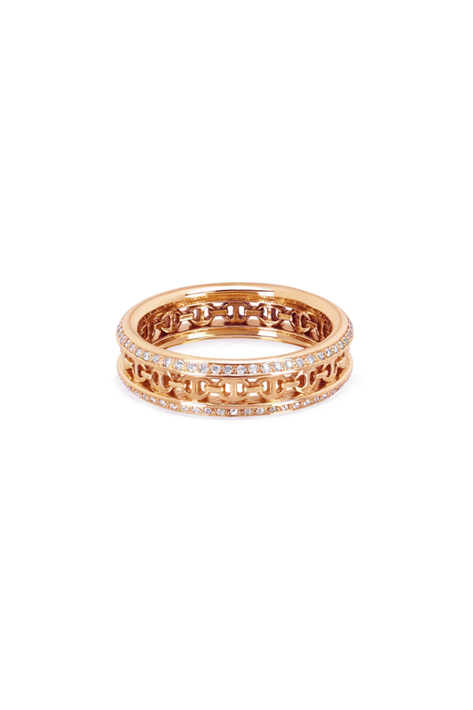 Chassis Band White Diamonds Rose Gold (6589197123699)