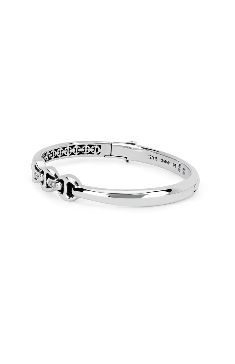 Sirkel Bracelet Full Diamond Tri Link (6632204042355)
