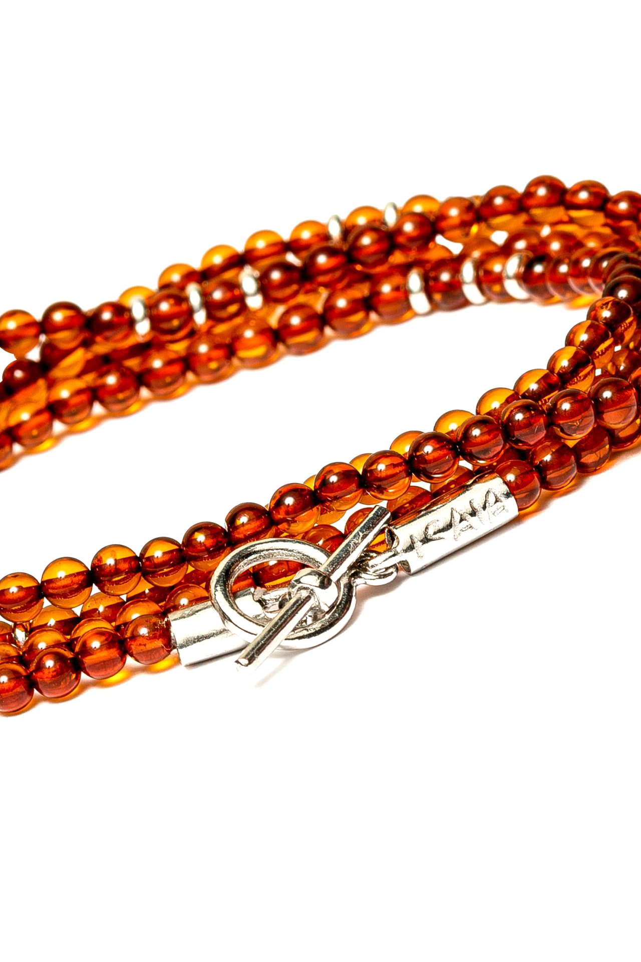 Orange Beaded Wrap Bracelet (6571290067059)