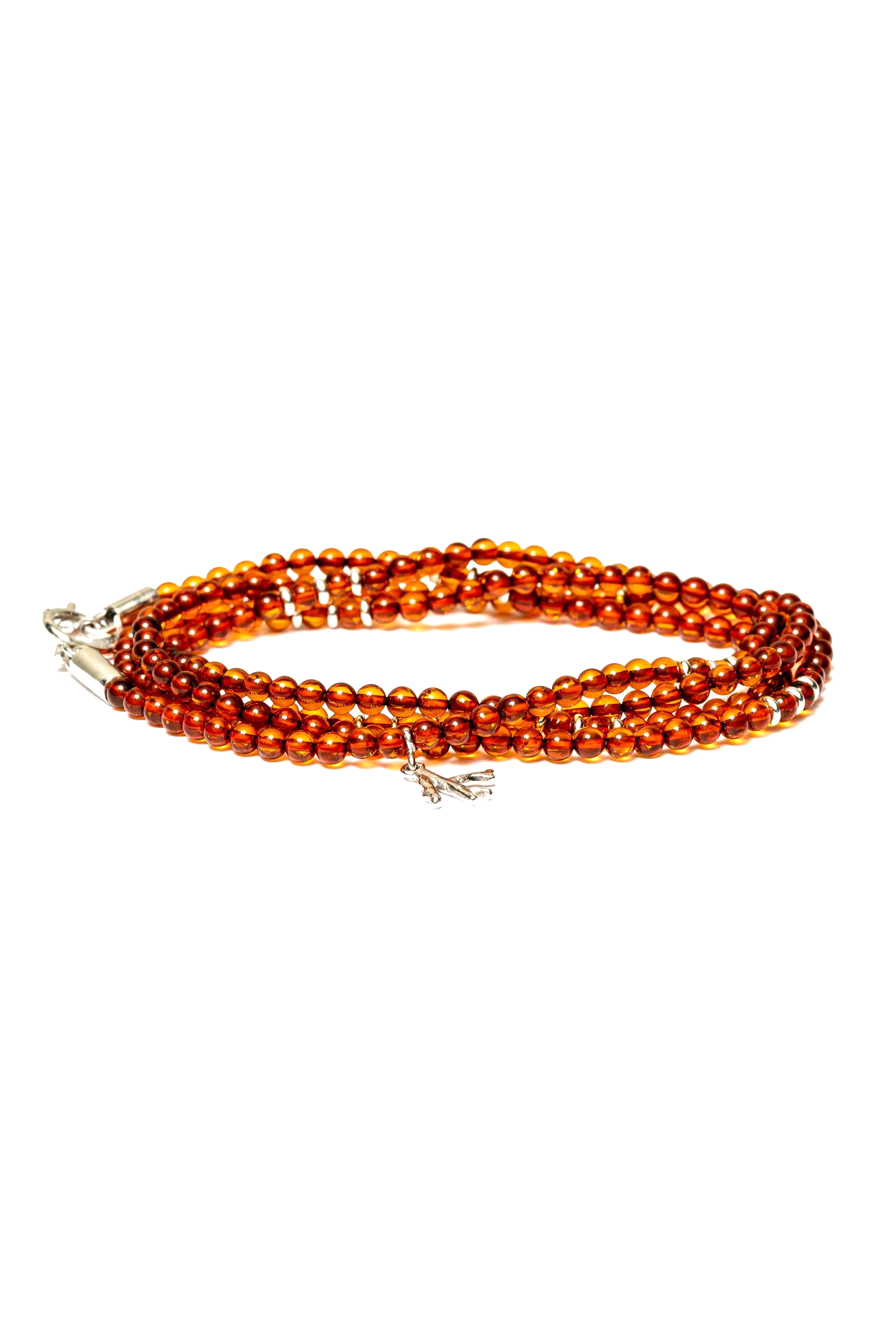 Orange Beaded Wrap Bracelet (6571290067059)