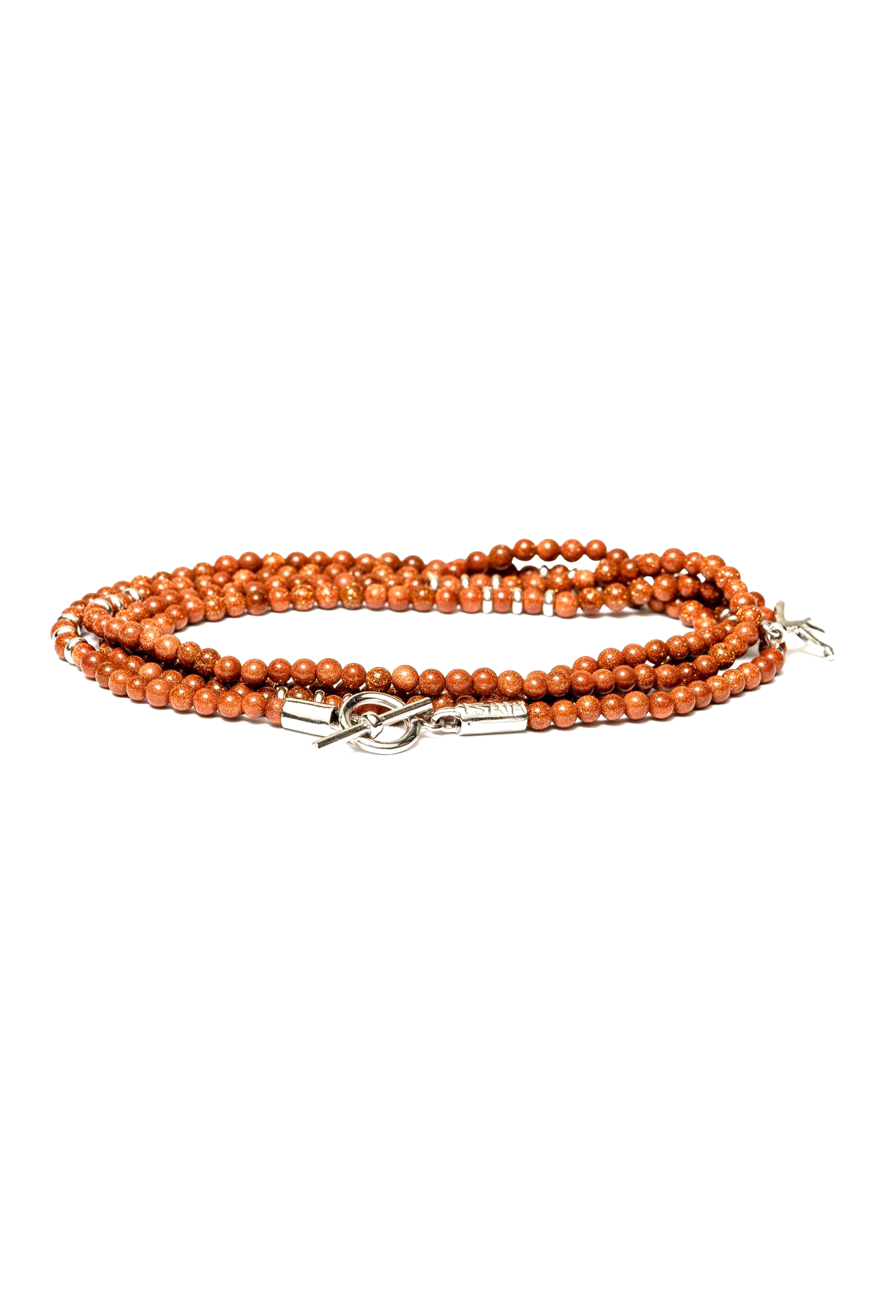 Brown Beaded Wrap Bracelet (6571290034291)