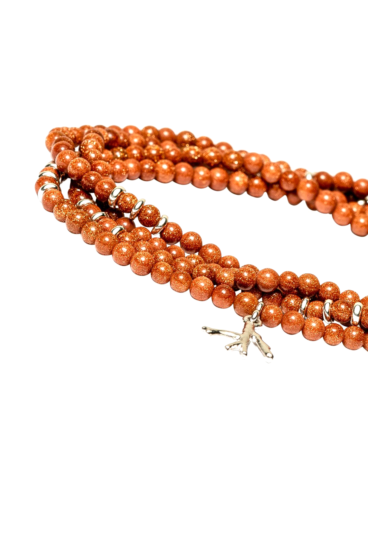 Brown Beaded Wrap Bracelet (6571290034291)