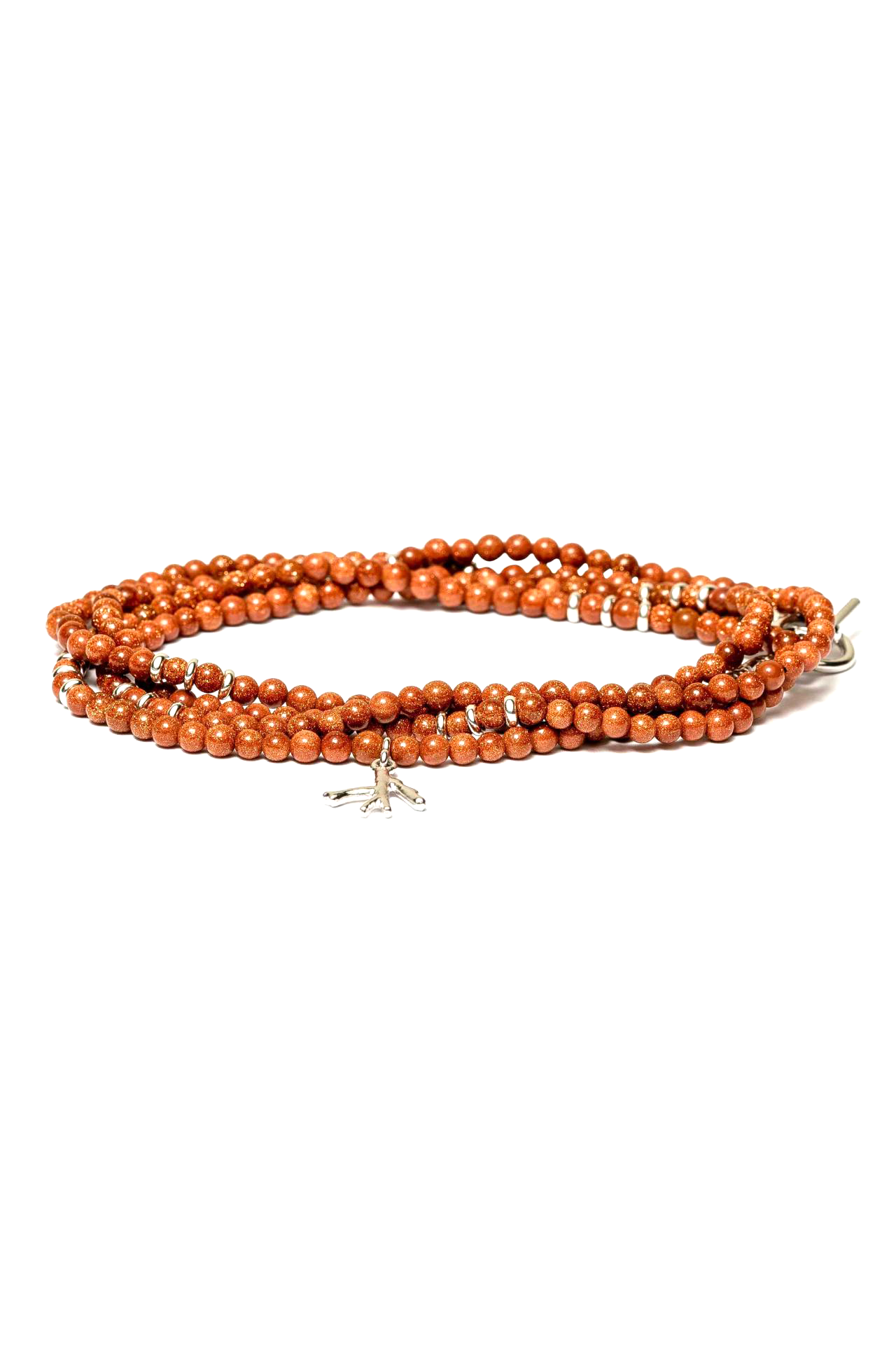 Brown Beaded Wrap Bracelet (6571290034291)