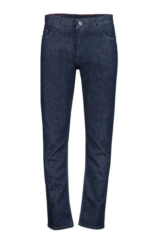 Isaia The Barchetta Jean Blue Front Mannequin Image (6706315001971)