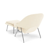 Knoll Womb Chair With Ottoman Designed By Eero Saarinen in Beige - Back Image (6606269907059)