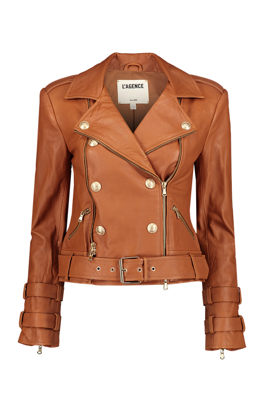 Billie Belted Leather Jacket (6962086641779)