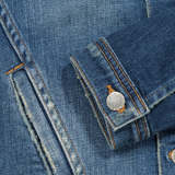 Lagence Celine Denim Jacket Authentique Distressed Cuff Detail Image (600650088459)