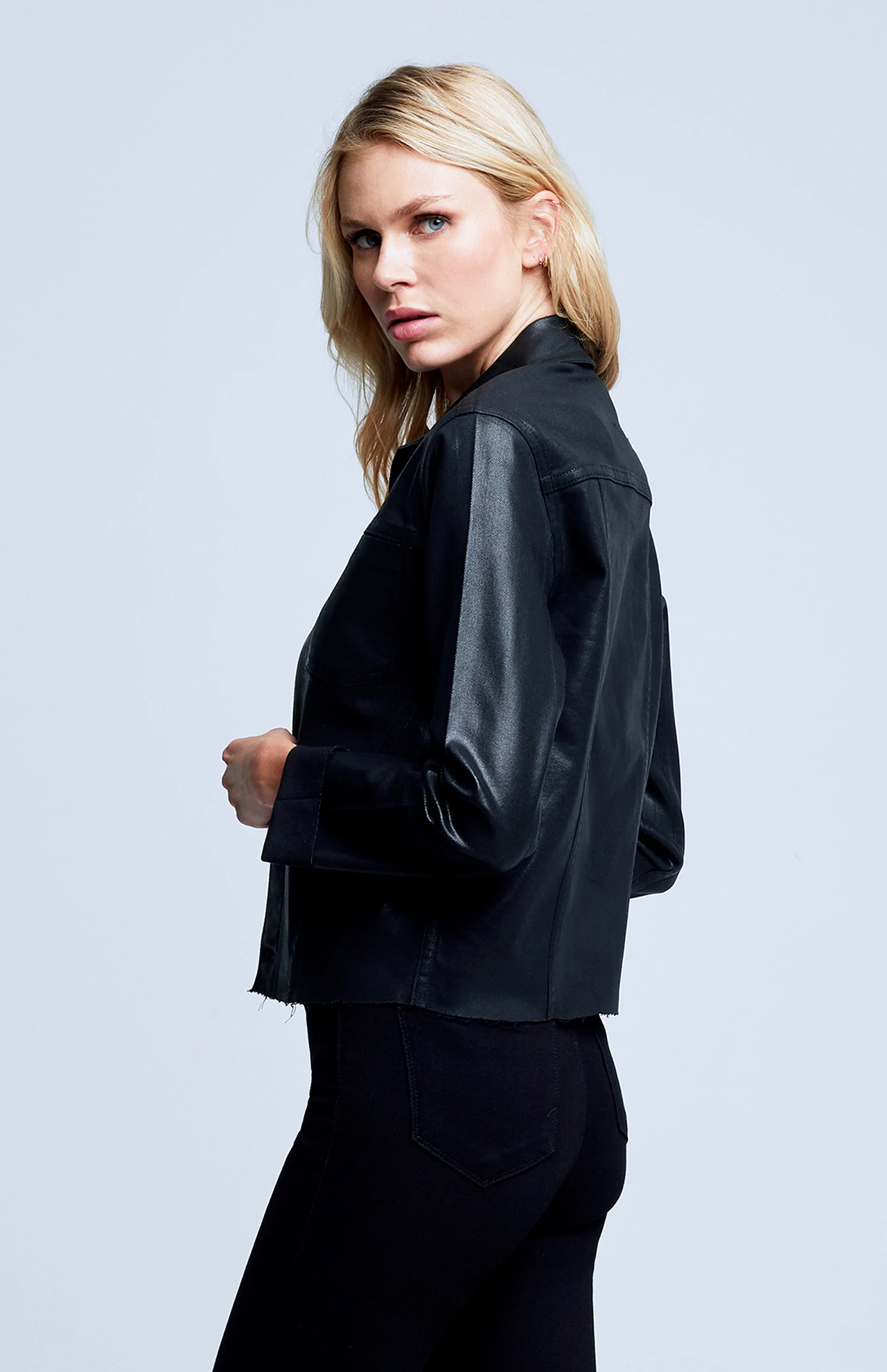 Lagence Janelle Slim Jacket Back Model Image (6990794424435)