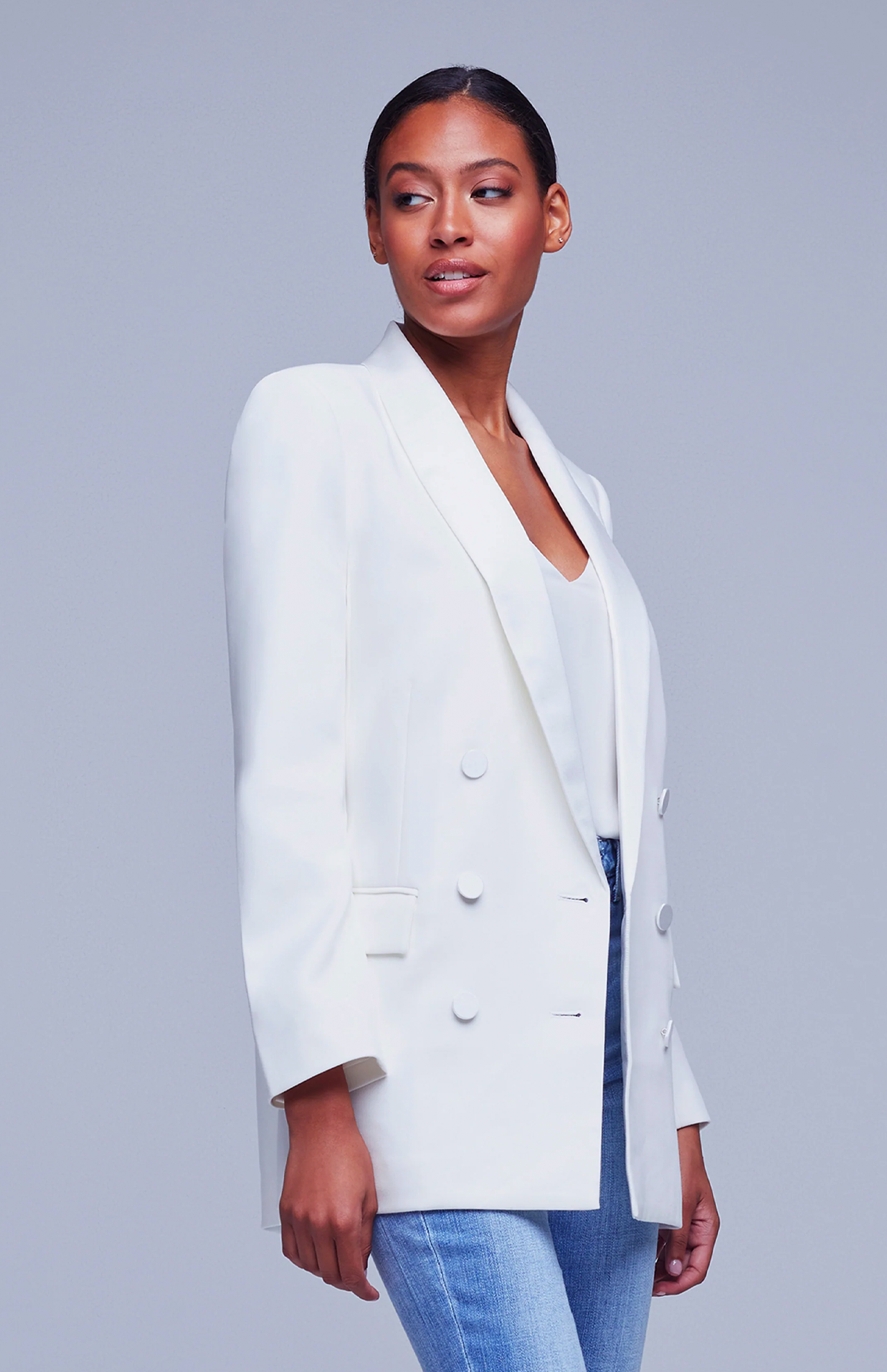 L agence Women s Jayda Double Breasted Blazer A.K. Rikk s