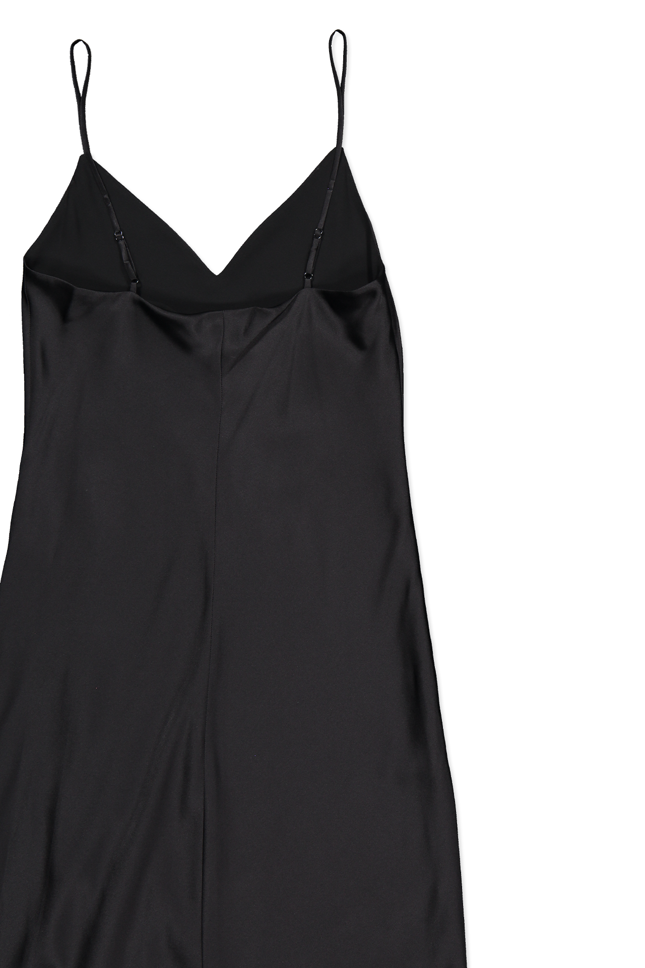 Lagence Jodie V-Neck Slip Dress Black Back Flat Image (3925354709107)