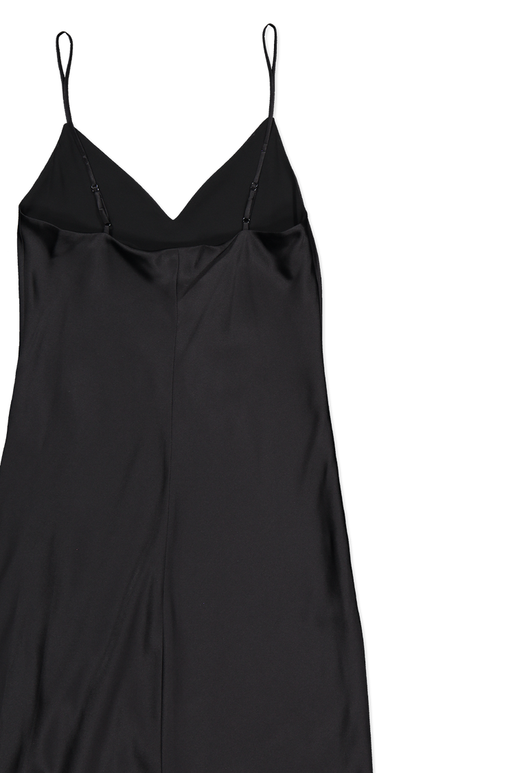 Lagence Jodie V-Neck Slip Dress Black Back Flat Image (3925354709107)