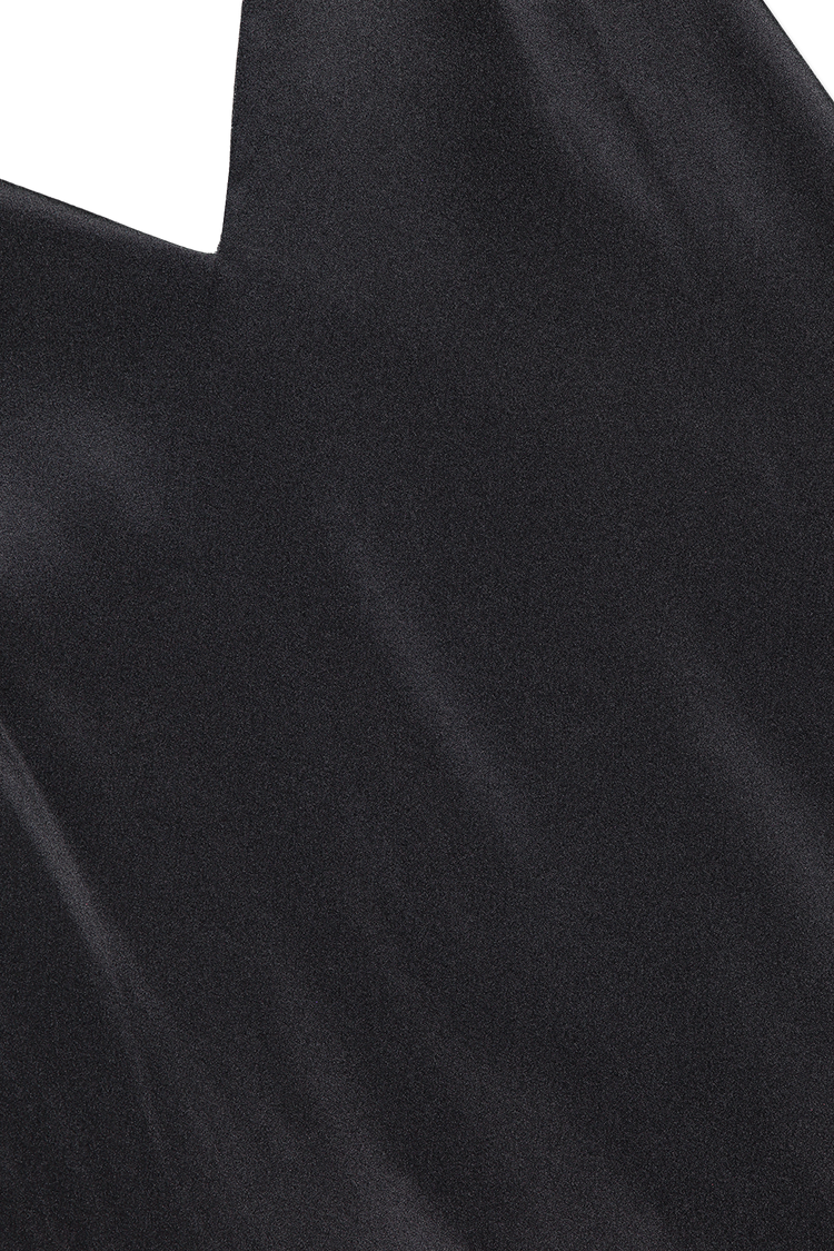 Lagence Jodie V-Neck Slip Dress Black Collar Detail Image (3925354709107)