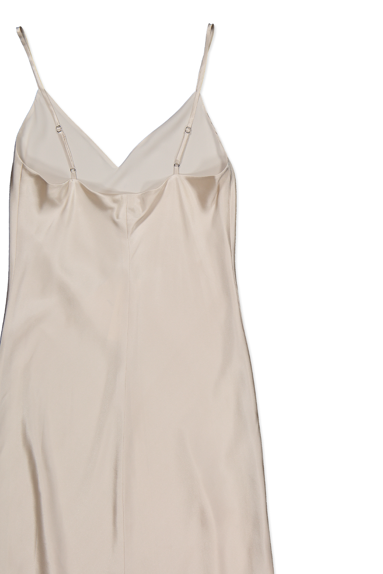 Lagence Jodie V-Neck Slip Dress Neutral Back Flat Image (6620465856627)