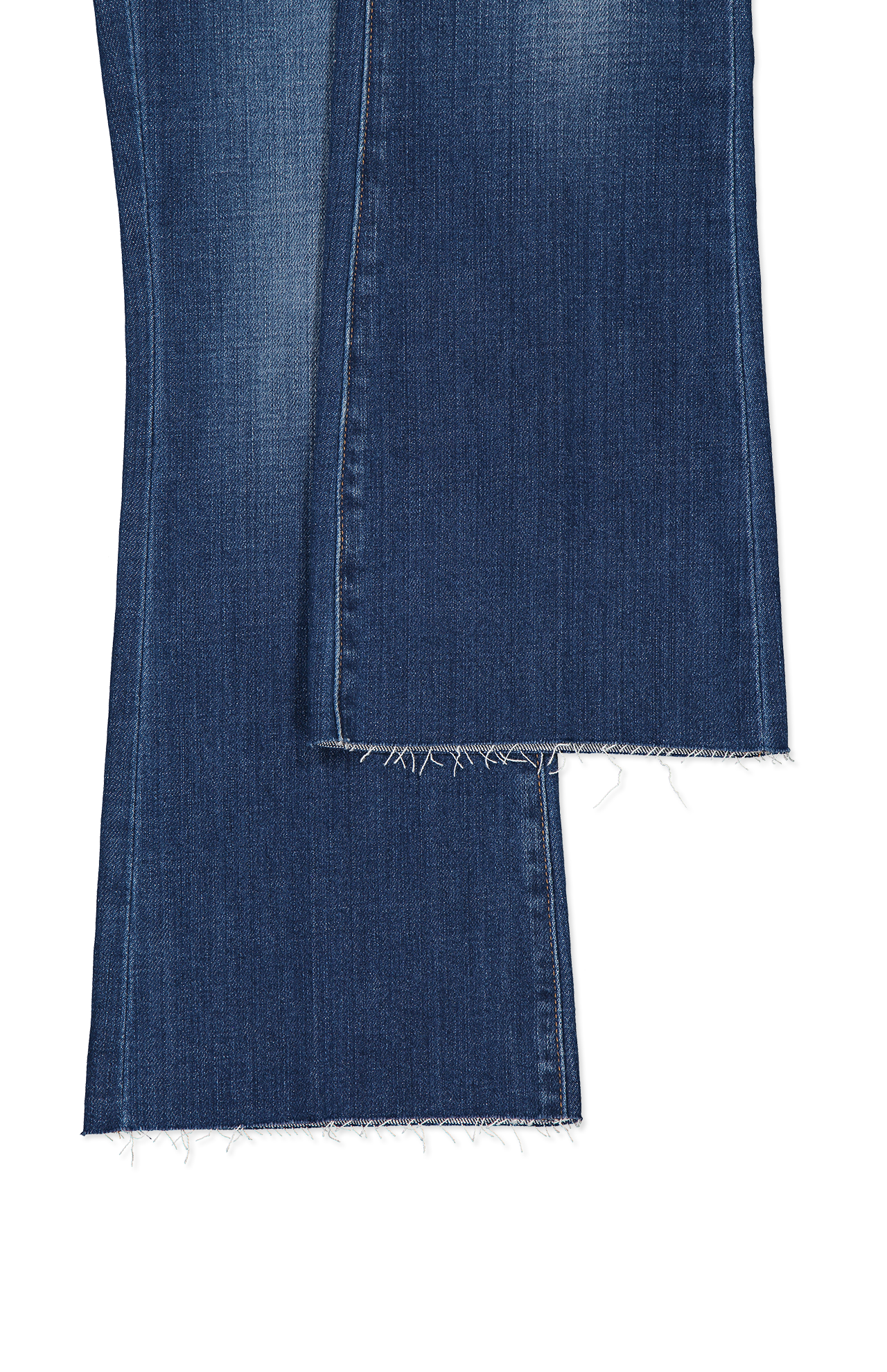 Lagence Kendra H/R Crop Flare Jeans Blue Pant Leg Detail Image (6941051191411)