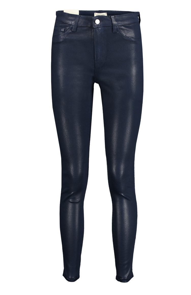 Marguerite High Rise Skinny Coated Blue Front Mannequin Image (6717055041651)
