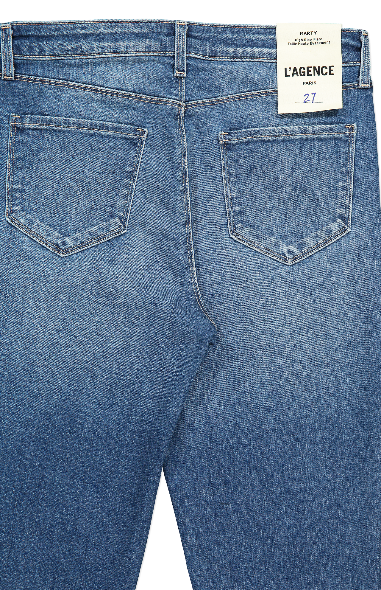 Lagence Marty High Rise Flare Back Detail Image (7025423876211)