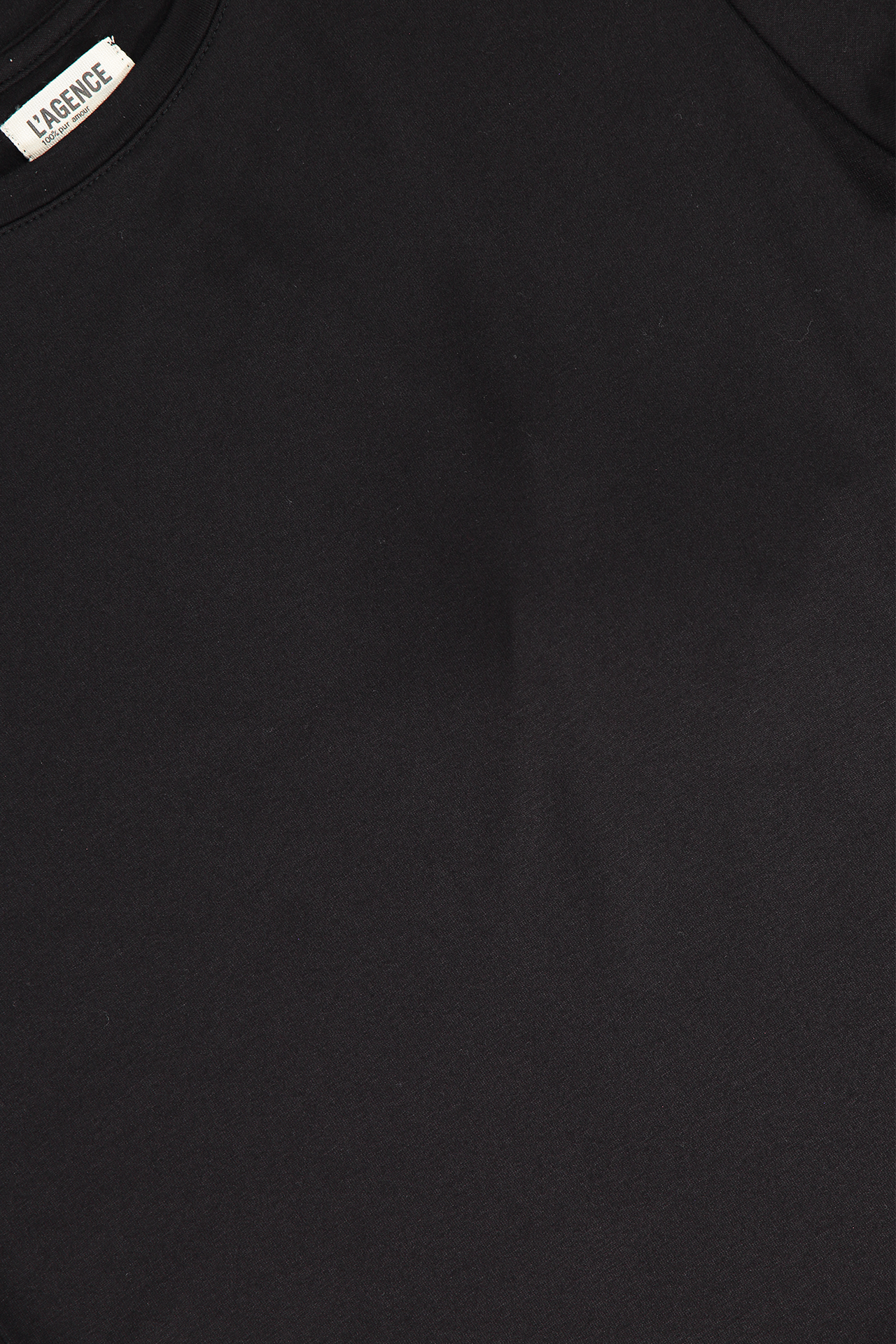 Lagence Short Sleeve Ressi Crewneck Tee Black Collar Detail Image (2026353623155)