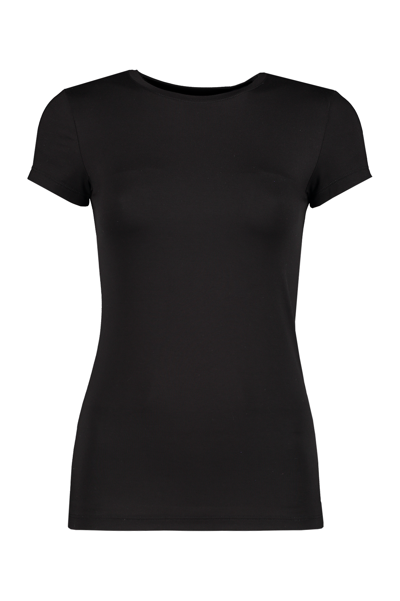 Lagence Short Sleeve Ressi Crewneck Tee Black Front Mannequin Image (2026353623155)