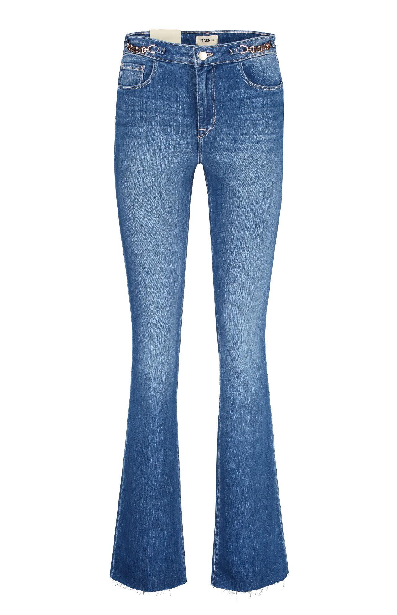 Ruth High Rise Straight Gold Chain (7060942028915)