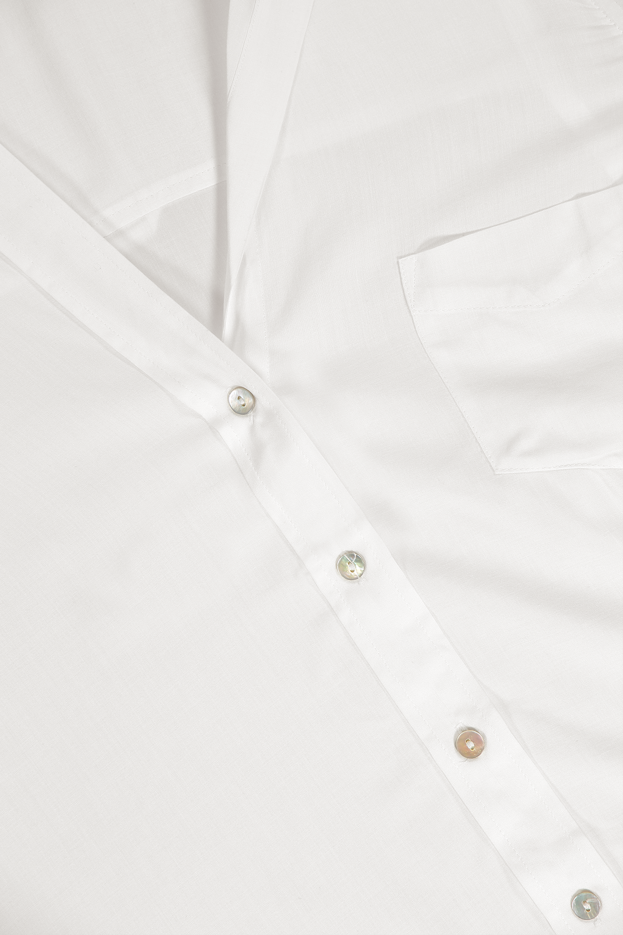 Lagence Ryan 3/4 Sleeve Blouse Off White Collar Detail Image (4615405994099)