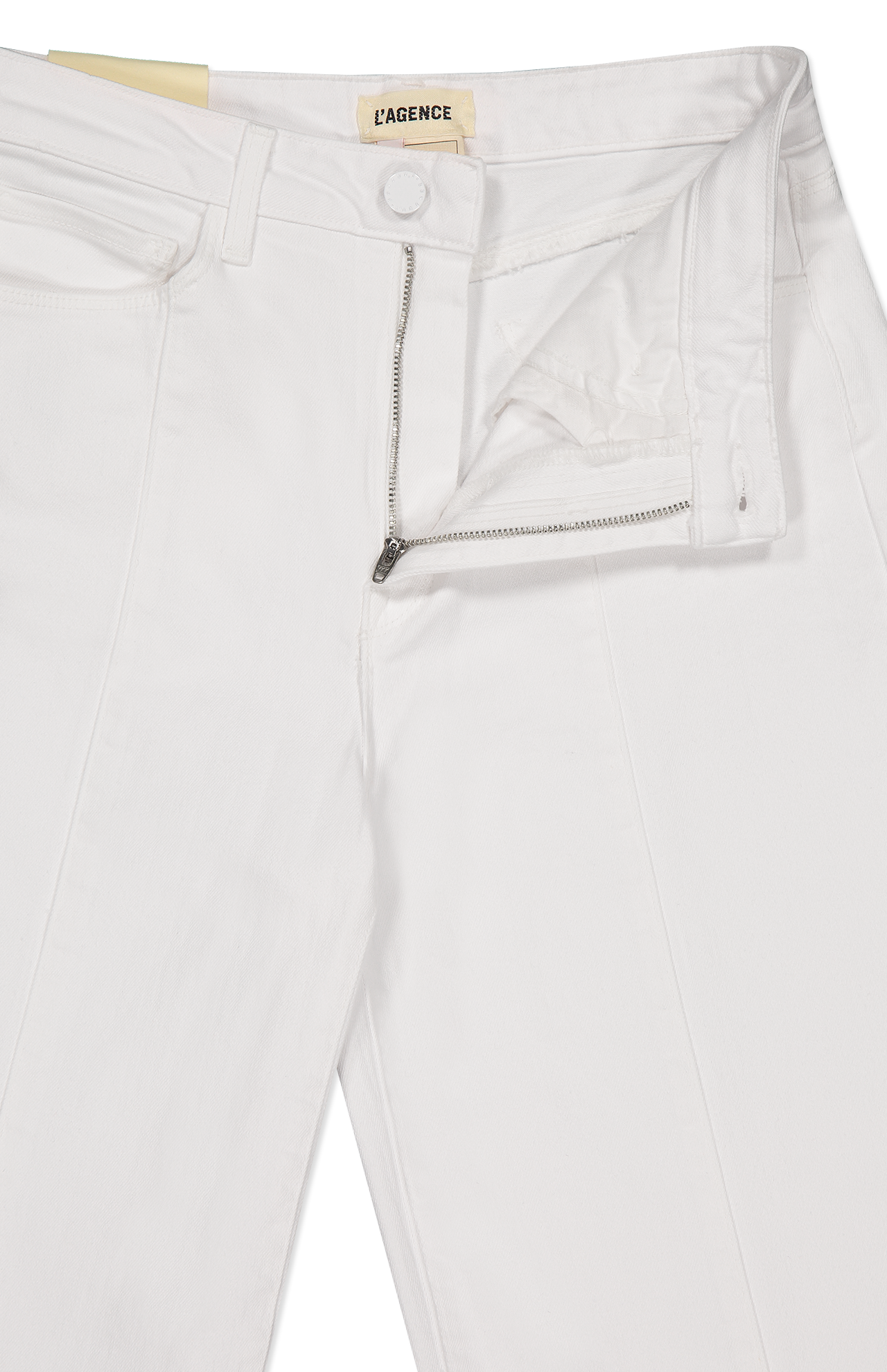 Lagence Sandy H/R Wide Leg Jeans White Fly Detail Image (6941051158643)