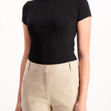 Lagence Front Crop Image Of Model Wearing Short Sleeve Ressi Crewneck Tee Black Front Cropped Model Image (2026353623155)