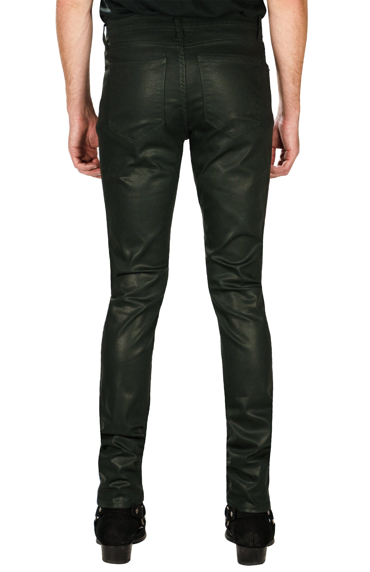 Greyson Skinny Fit Coated Malachite Jeans (6941018128499)