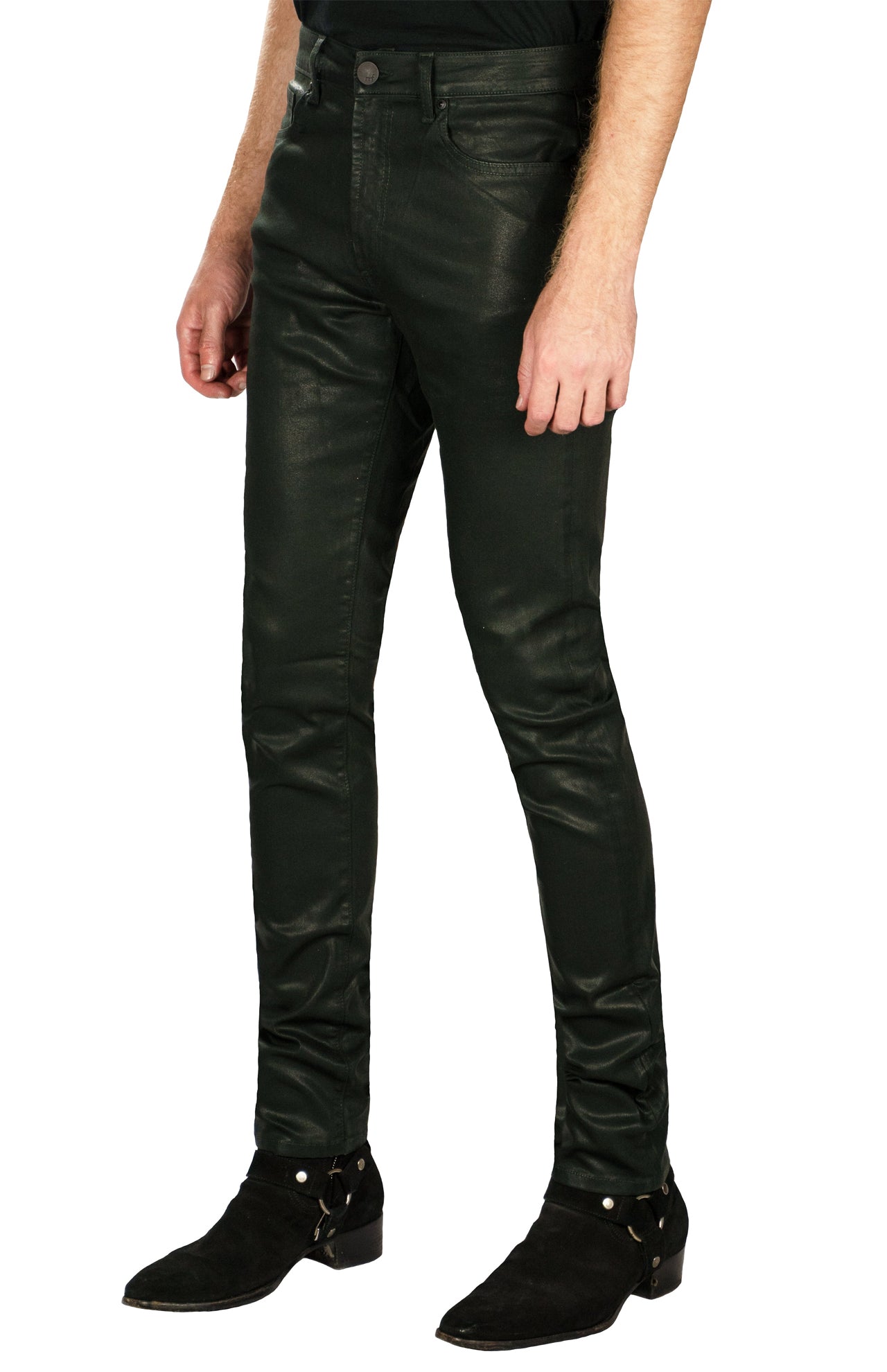 Greyson Skinny Fit Coated Malachite Jeans (6941018128499)