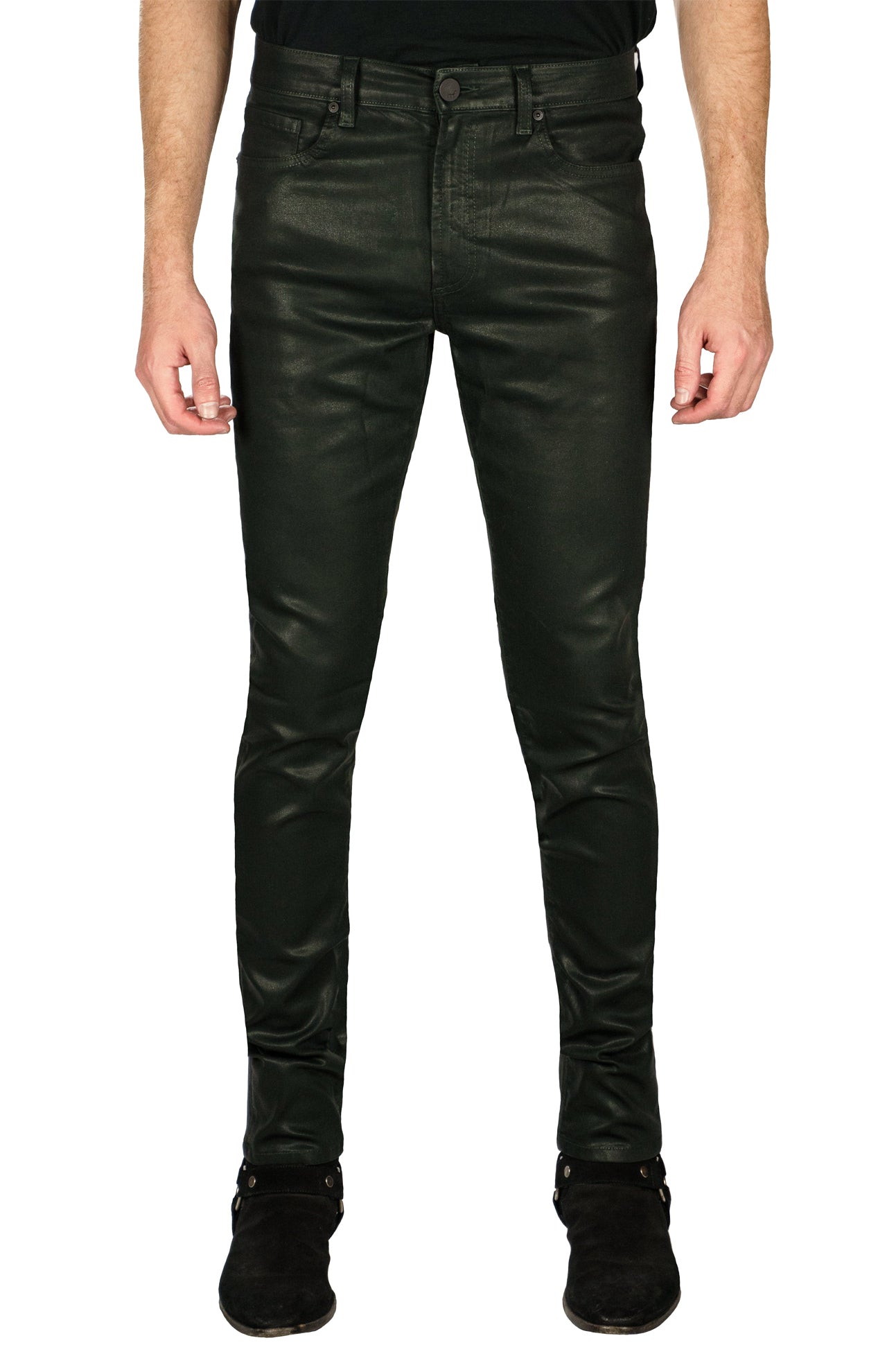 Greyson Skinny Fit Coated Malachite Jeans (6941018128499)