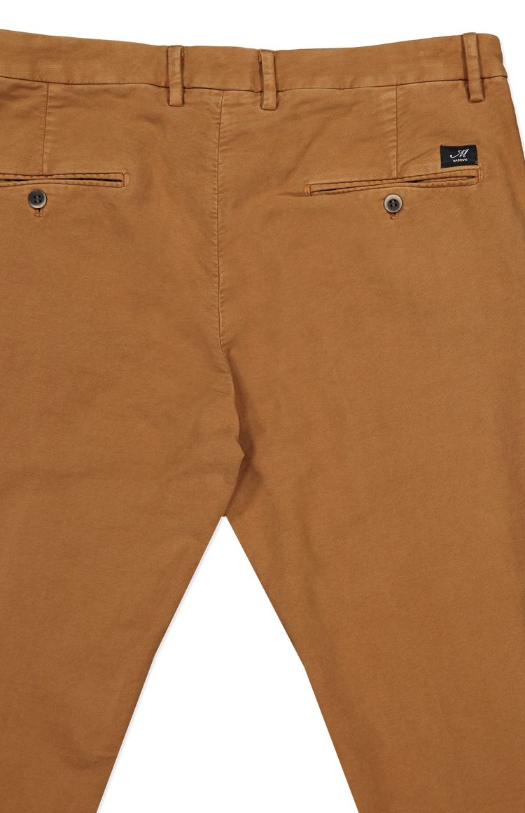 Mason's Torino Style Moleskin Chino Pant Back Detail Image  (6955219976307)