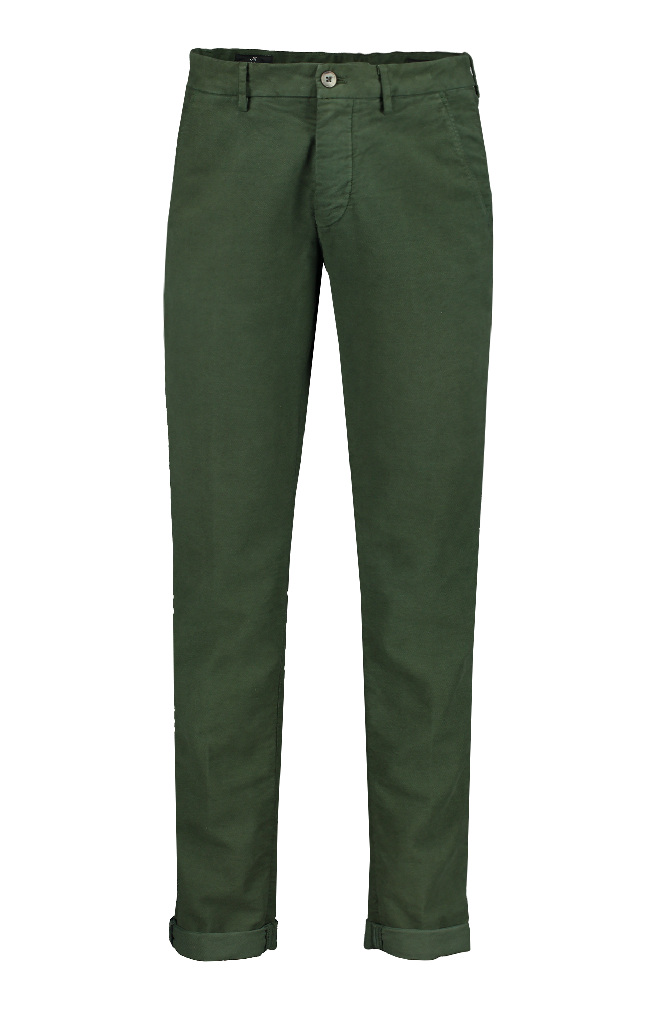 Mason's Torino Style Moleskin Chino Pant in Pine Mannequin Image  (6955219976307)