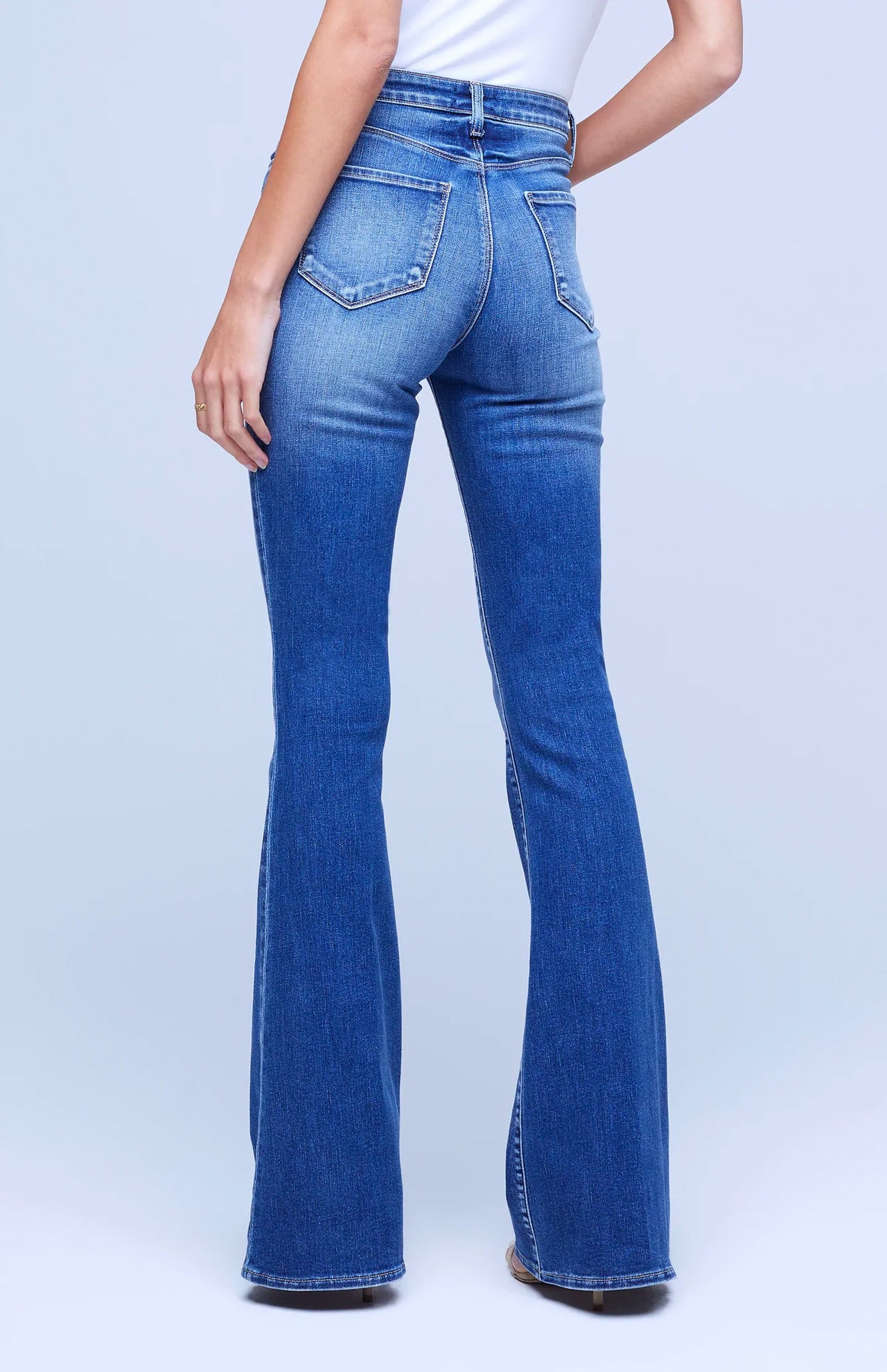 Lagence Marty High Rise Flare Back Model Image (7025423876211)