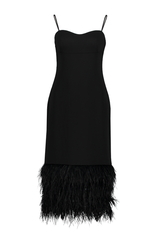 Sleeveless Crepe Midi Dress (6967576363123)