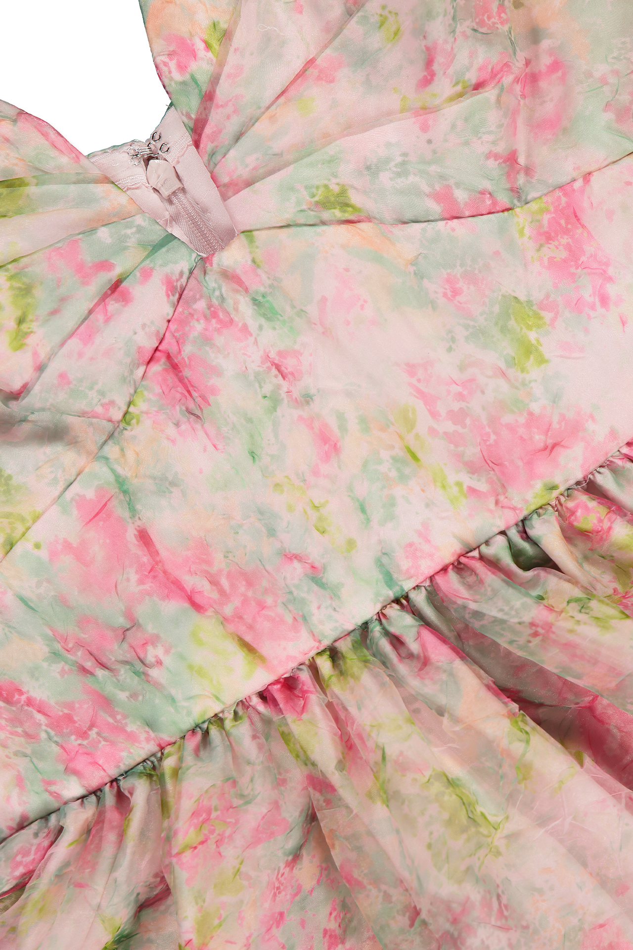 Strapless Organza Long Dress (7086711603315)