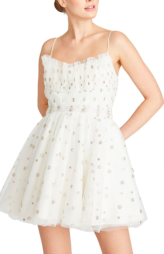 Strapless Tulle Short Dress (6967576297587)