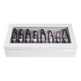 Oyobox Classic Lacquer Eyewear Organizer White Image (6697401450611)