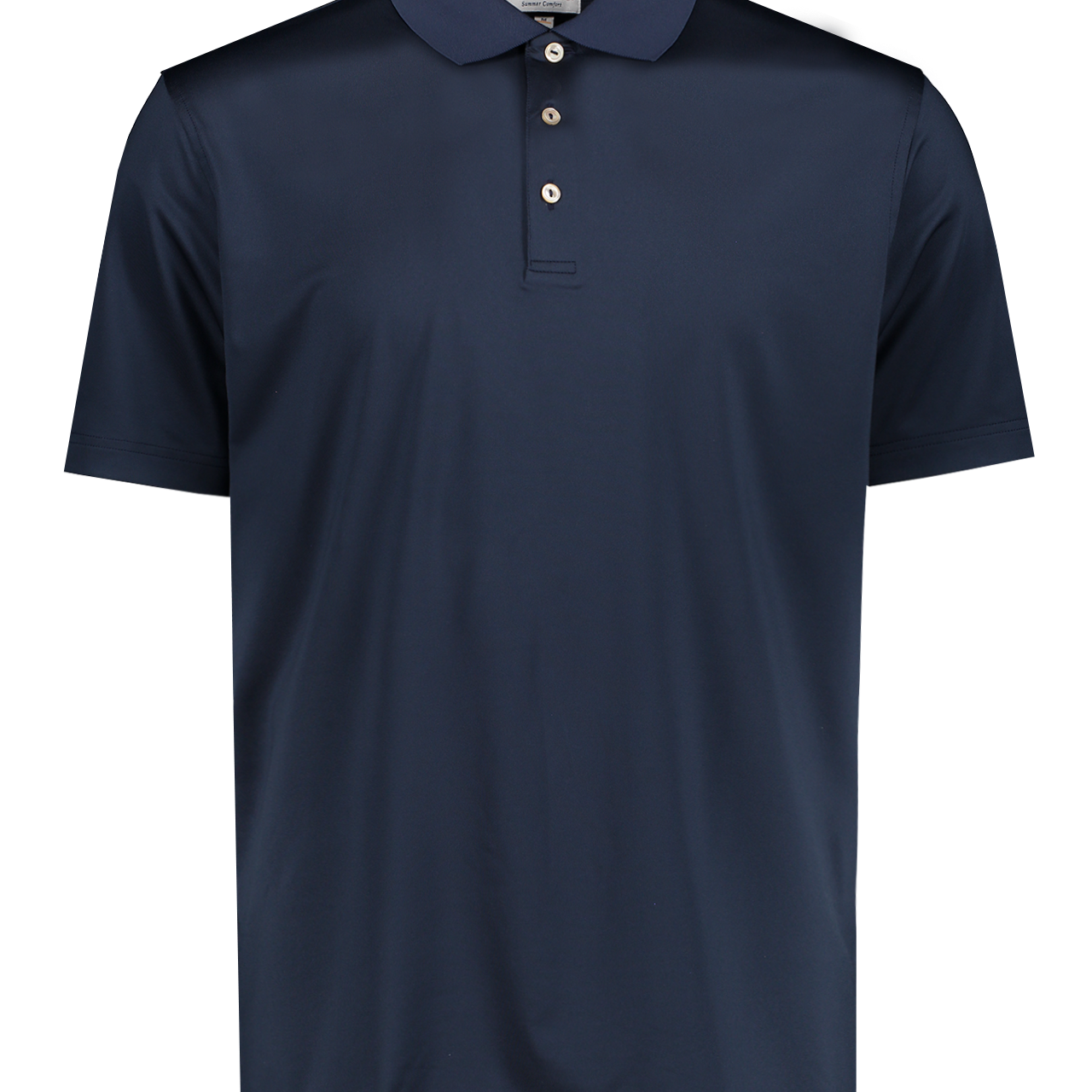 Peter Millar Solid Performance Jersey Polo in Navy - Mannequin Image  (6606330462323)
