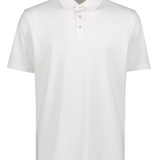 Peter Millar Solid Performance Jersey Polo in White - Mannequin Image  (6606330462323)