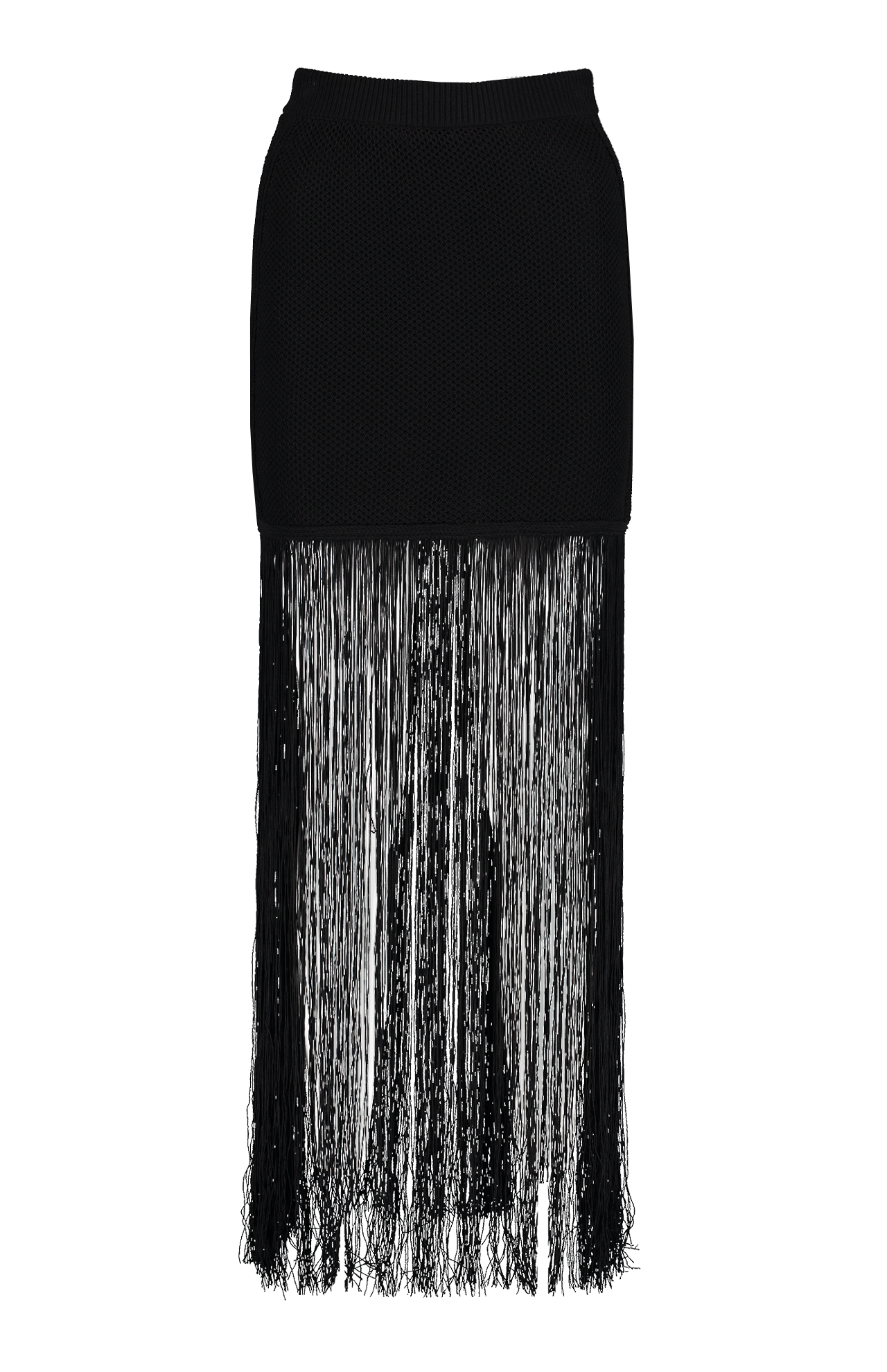 Textured Skirt with Fringe (7061052424307)