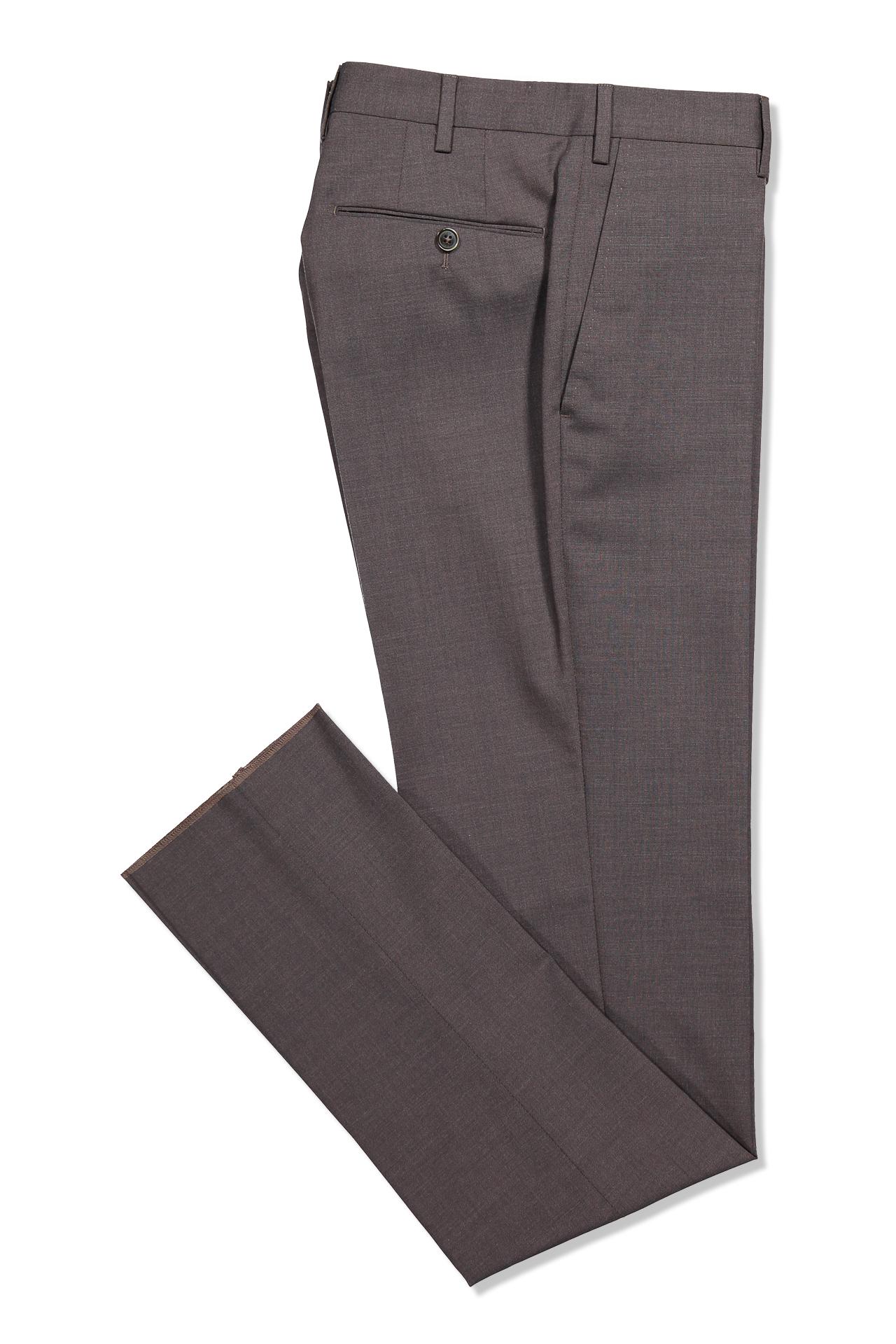 PT Wool Trouser Brown Folded Leg Image (600643469323)