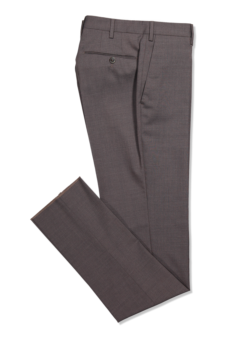 PT Wool Trouser Brown Folded Leg Image (600643469323)