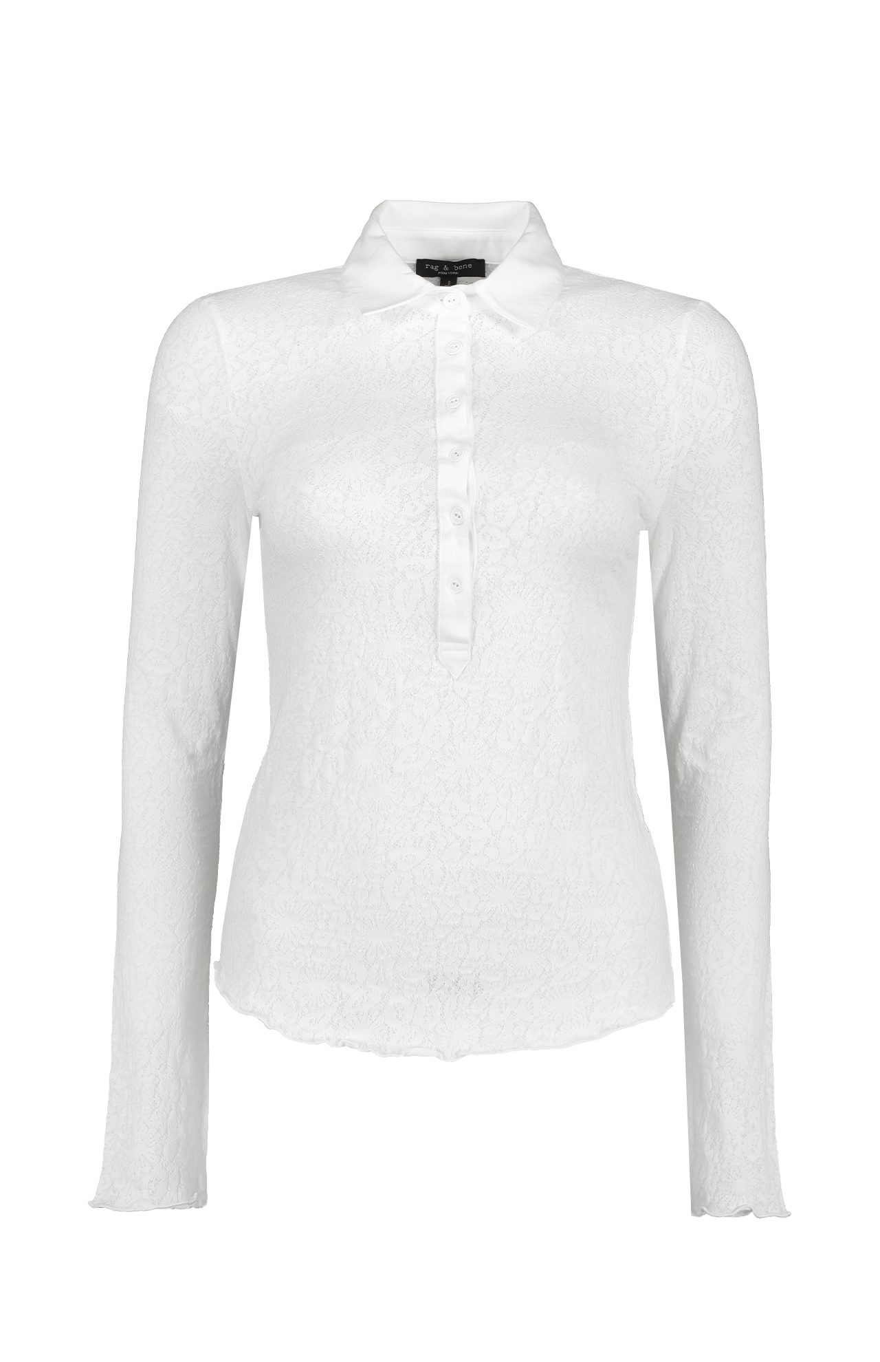 Gemma Jacquard Long Sleeve Polo (6985339928691)