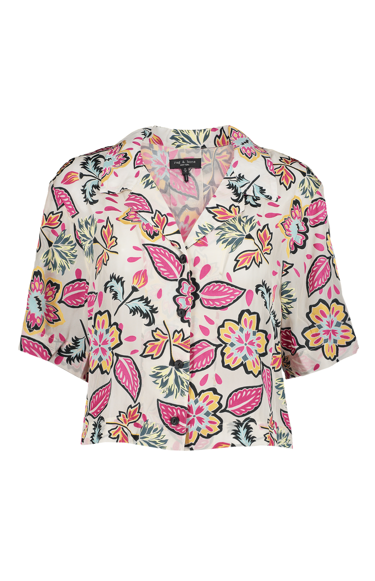 Mare Cropped Floral Shirt (6827247927411)