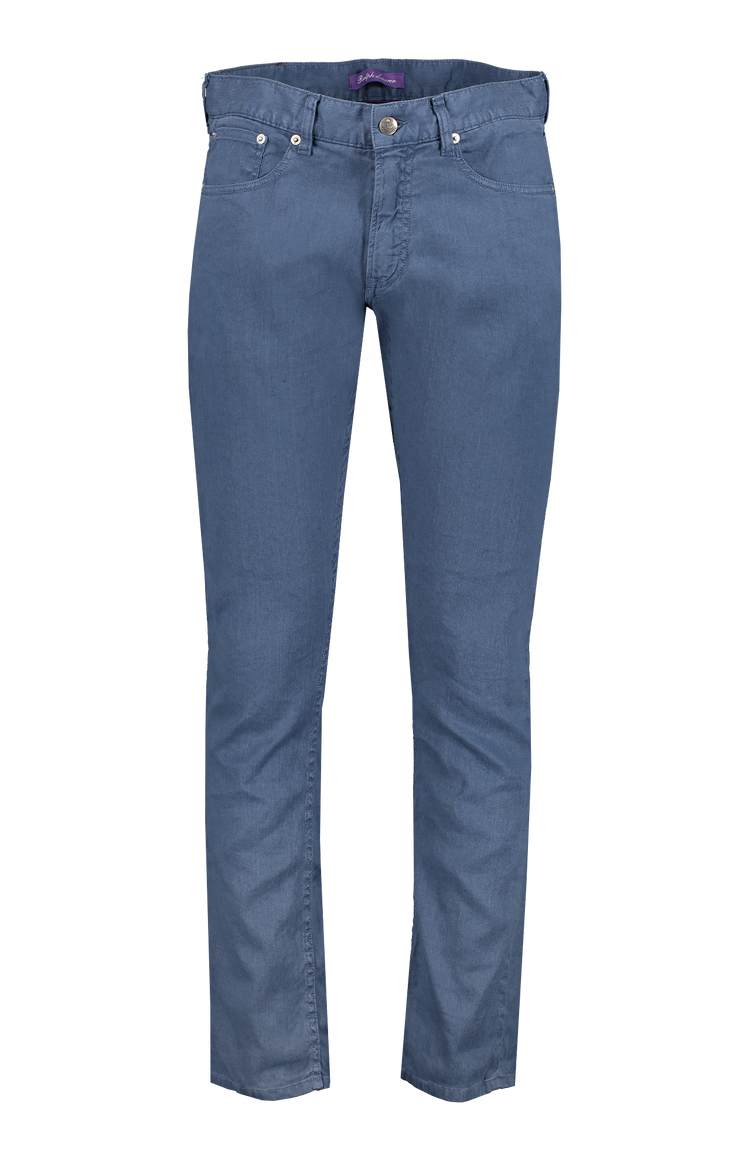 Ralph Lauren 5 Pocket Slim Pant Blue Front Mannequin Image (6865391157363)