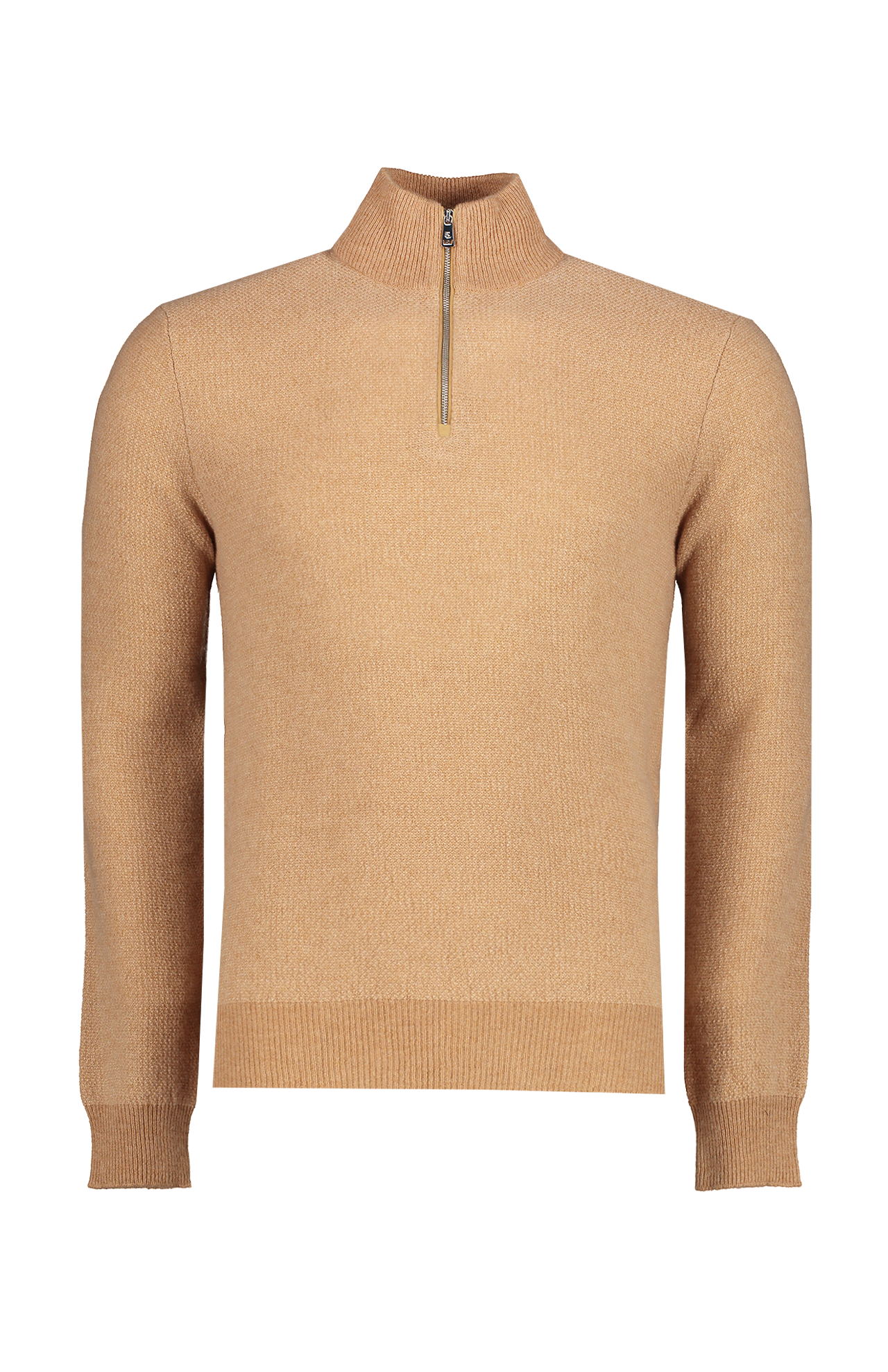 Ralph Lauren Cashmere Birdseye Sweater Brown Front Mannequin Image (7041232535667)