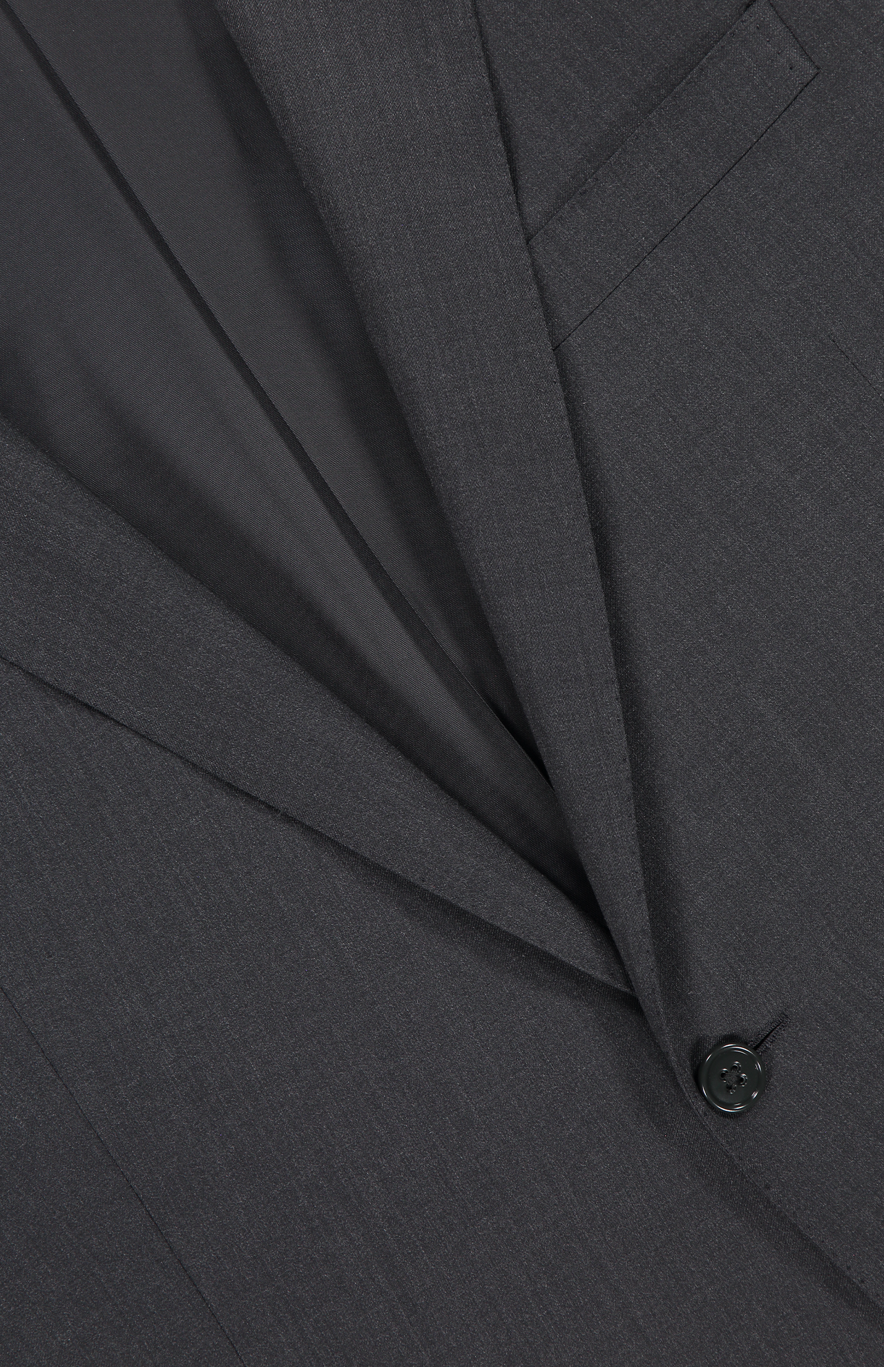 Ralph Lauren Purple Label Gregory Wool Serge Suit Charcoal Collar Detail Image (6834394890355)