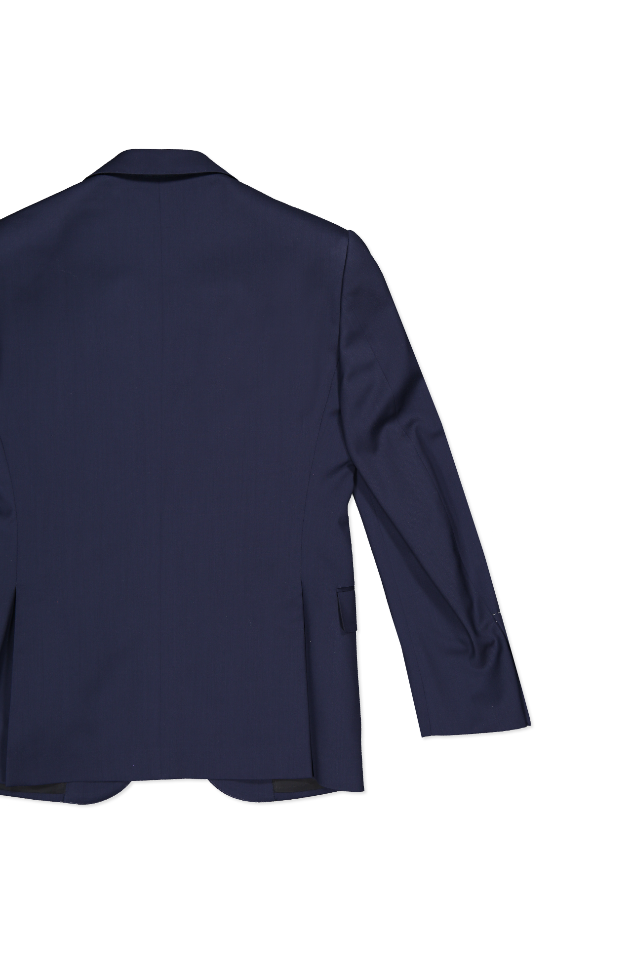 Ralph Lauren Purple Label Wool Serge 2B Gregory Jacket Classic Navy Back Flat Image (6834394857587)